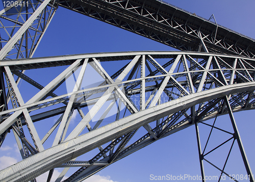 Image of Portugal. Porto city. Part of the construction of the Bridge 