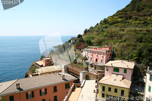 Image of Italy. Cinque Terre. Village of Riomaggiore