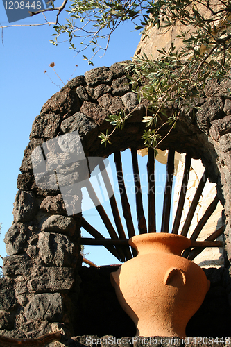 Image of Italy. Ischia Island. An amphora 