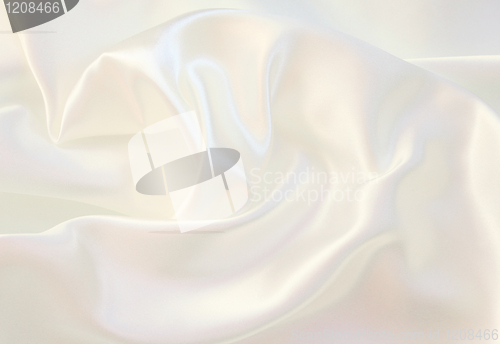 Image of Smooth elegant white silk 