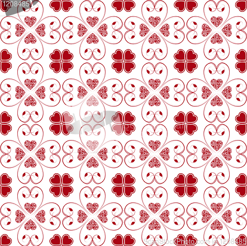Image of Seamless hearts pattern