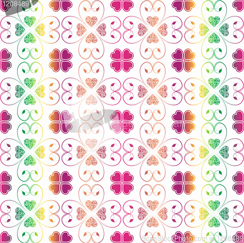 Image of Seamless hearts pattern