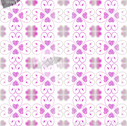 Image of Seamless hearts pattern