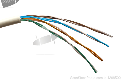 Image of  colorful electrical wire 