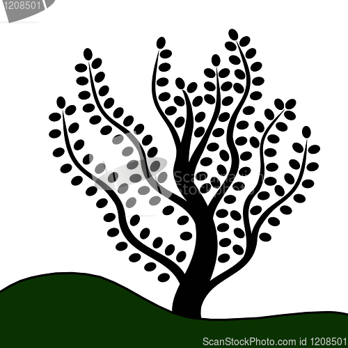 Image of Art tree on hill