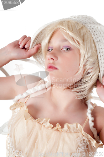 Image of Teenager girl in studio