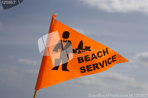 Image of Beach service flag