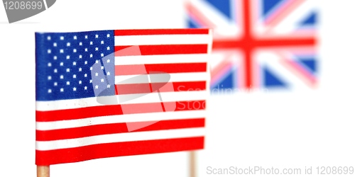 Image of British and American flags