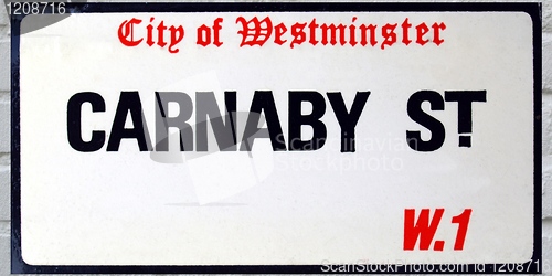 Image of Carnaby Street sign