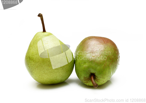 Image of Two green pears