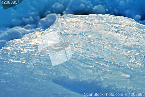 Image of closeup of blue ice