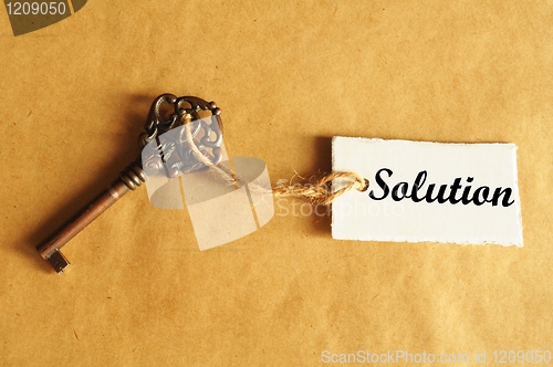 Image of key to solution