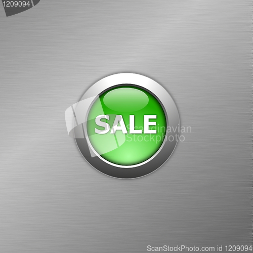 Image of green sale button