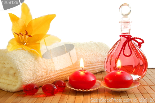 Image of red massage still life