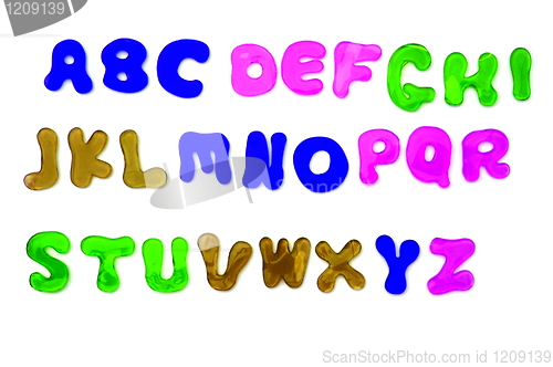 Image of letters and numbers