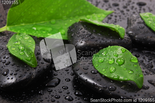 Image of zen stone wellness concept