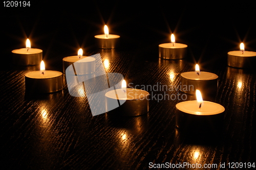 Image of romantic candle light