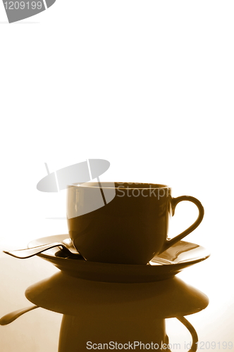 Image of cup of coffee with copyspace