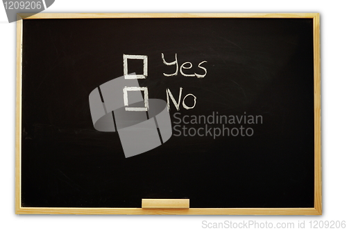 Image of choose yes or no