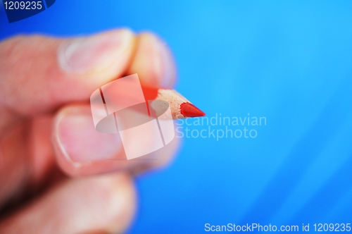Image of hand pen and copyspace