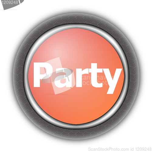 Image of party and fun button