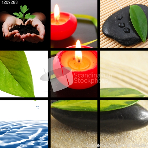 Image of spa collage