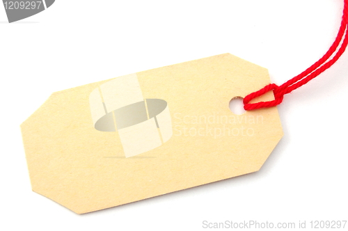 Image of blank price tag