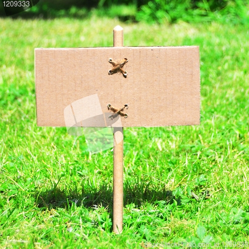 Image of empty sign