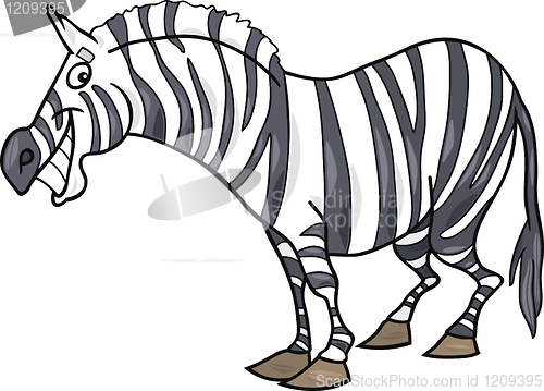 Image of cartoon zebra