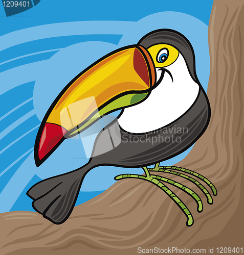 Image of cartoon toucan