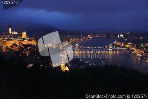 Image of Budapest, Hungary, from fortress Citadel