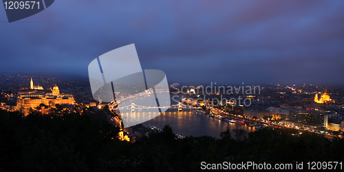 Image of Budapest, Hungary, from fortress Citadel