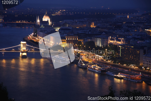 Image of Budapest, Hungary, from fortress Citadel