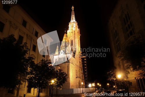 Image of Matthias church in Budapest, Hungary