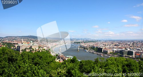 Image of view of panorama Budapest, Hungary