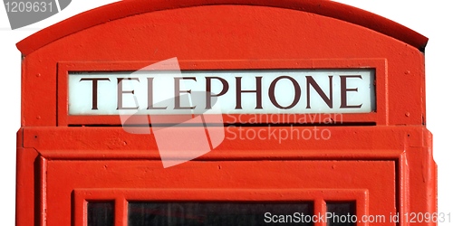 Image of London telephone box