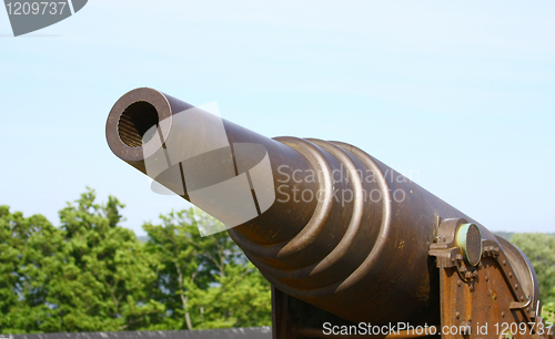 Image of Old Russian Cannon in Suomenlinna Sveaborg Helsinki Finland