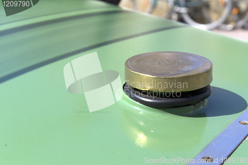 Image of  Gas cap on a classic car