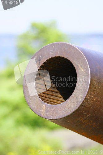 Image of Old Russian Cannon in Suomenlinna Sveaborg Helsinki Finland