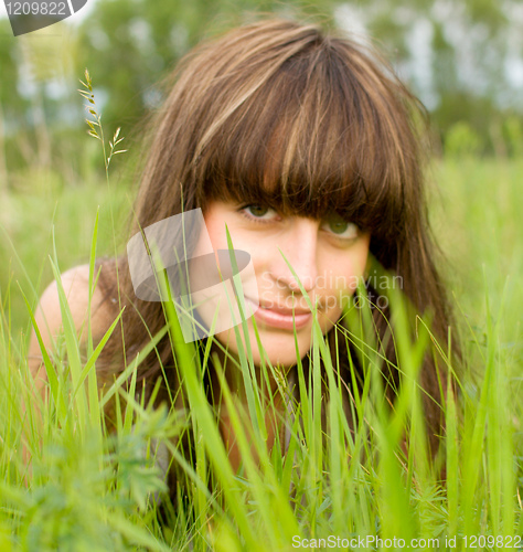 Image of woman on grass