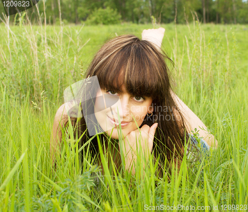 Image of woman on grass