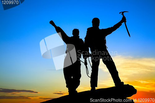 Image of two climbers