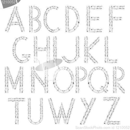 Image of Musical alphabet