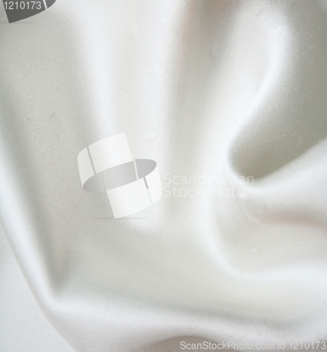 Image of Smooth elegant white silk as background