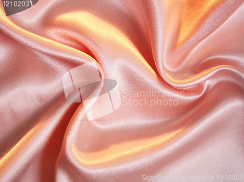 Image of Smooth elegant pink silk as background