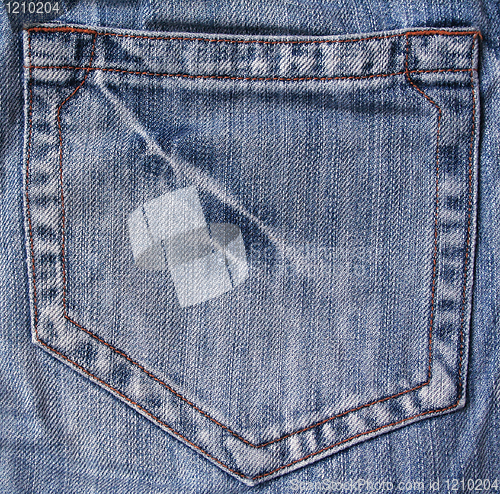 Image of Blue jeans fabric as background