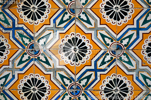 Image of Vintage spanish style ceramic tiles