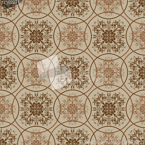 Image of Retro brown pattern