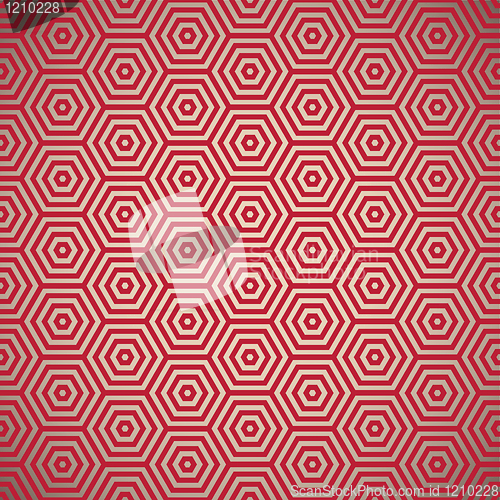 Image of Retro seventies red pattern