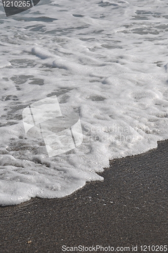 Image of Foam on sand